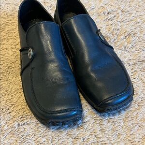 Women’s dark blue Leather Loafers